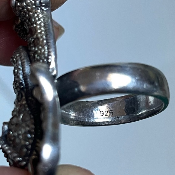 Sterling vintage elephant ring - Picture 11 of 12